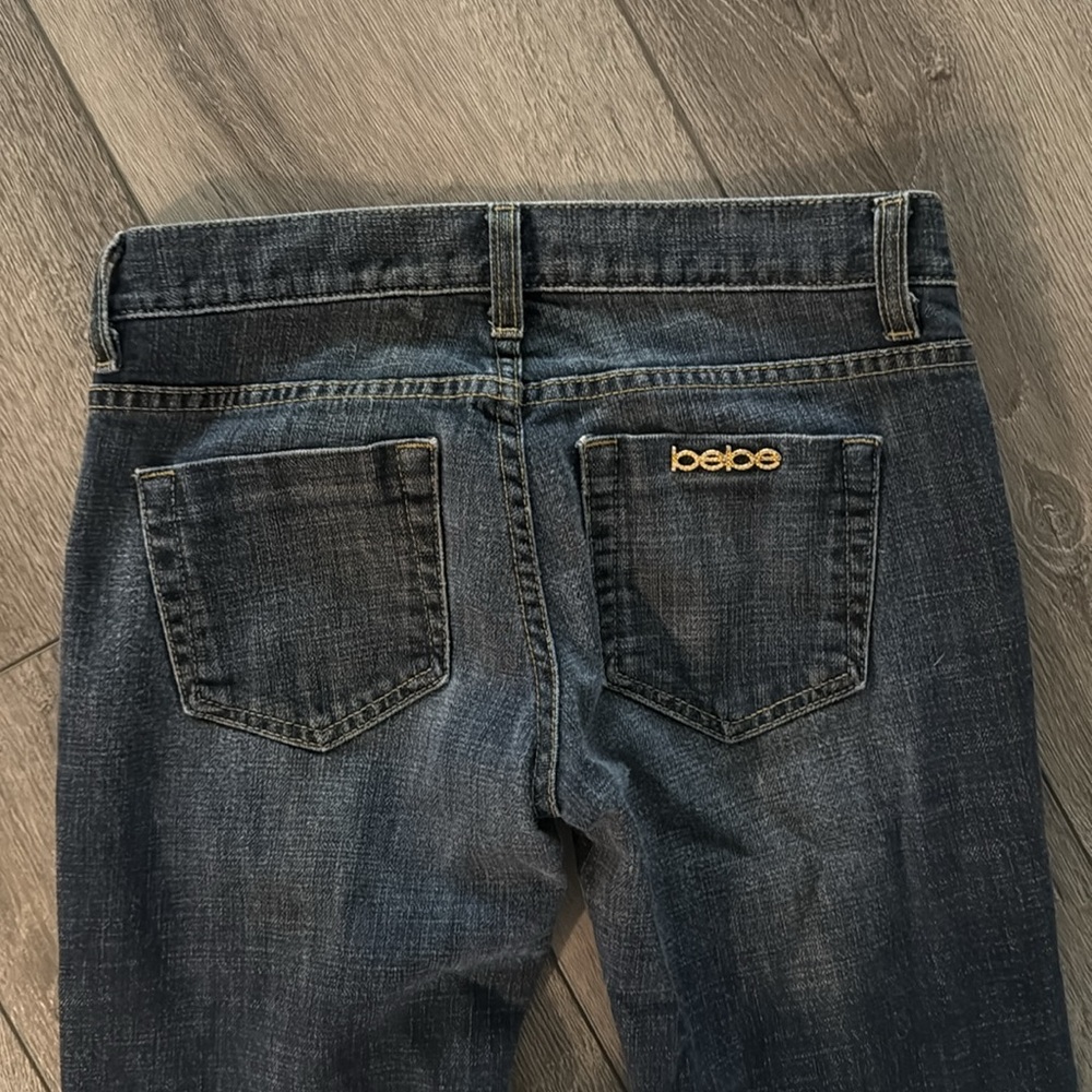 Y2K Bebe jeans size 26 Carmen rivet low rise - Picture 6 of 6